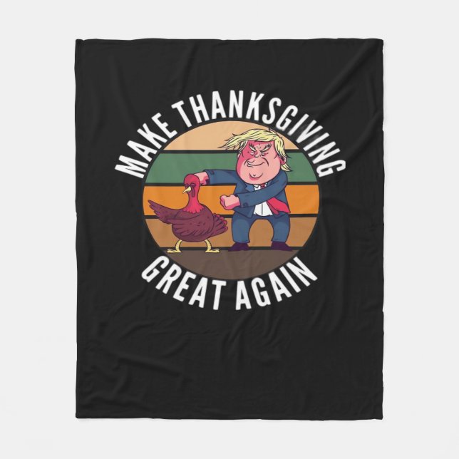 Couverture Polaire Rendre Thanksgiving grand encore Trumpkin - Drôle  (Devant)