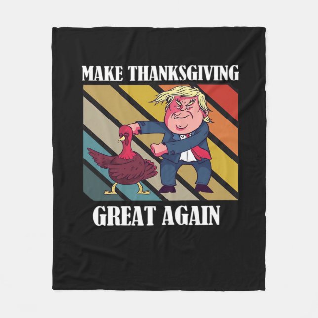 Couverture Polaire Rendre Thanksgiving grand encore Trumpkin - Sloth  (Devant)