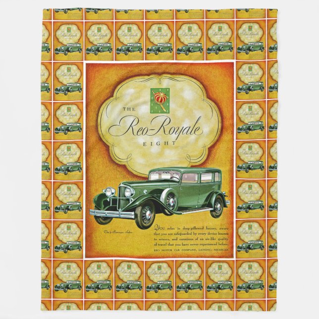 Couverture Polaire Reo-Royale Huit Annonce Automobile (Devant)