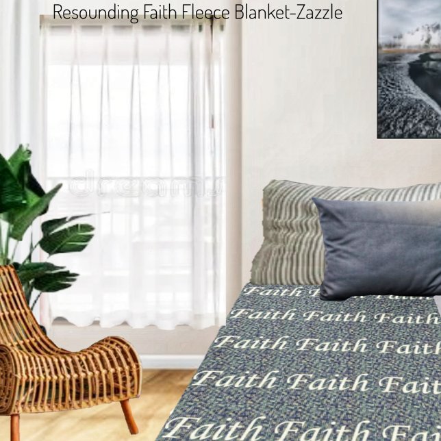 Couverture Polaire Reounding faith (Créateur téléchargé)