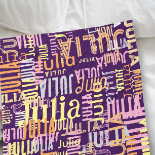 Couverture Polaire Répétition De Son Nom Couleurs cool violet