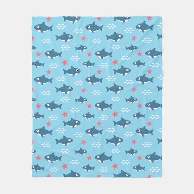 Couverture Polaire Requin (Devant)