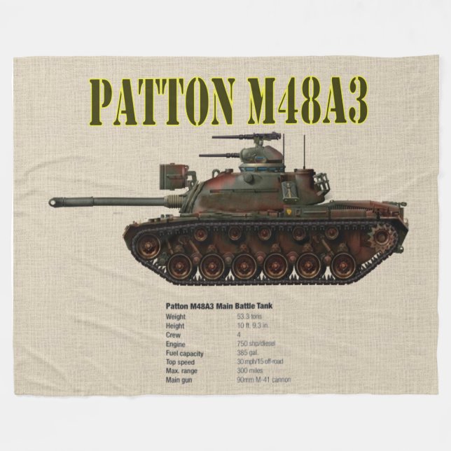 COUVERTURE POLAIRE RÉSERVE PATTON M48A3 (Devant (Horizontal))