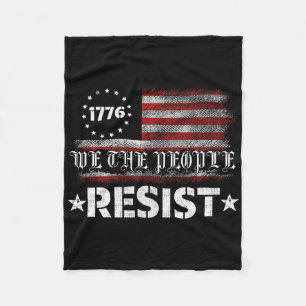 Couverture Polaire Résistez Trump Manifestation Anti Politique Drapea