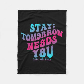 Couverture Polaire Restez Demain A Besoin De Vous 988 Prévention Du S