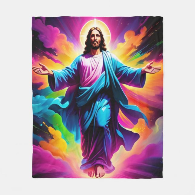 Couverture Polaire Résurrection de Jésus Christ (Devant)