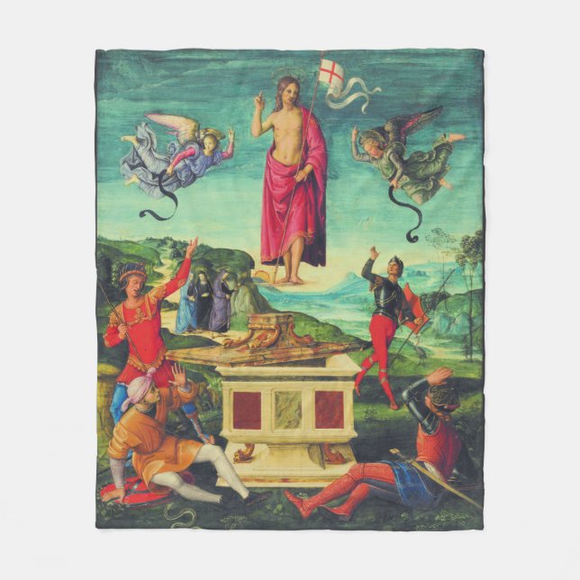 Couverture Polaire Résurrection de Jésus-Christ par Raphaël (Devant)