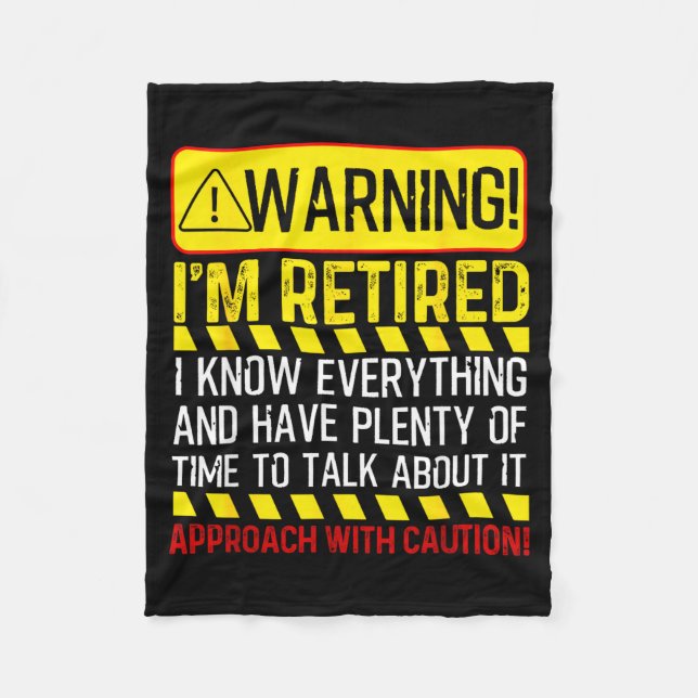 Couverture Polaire Retirement Novelty For Men Women Dad Grandpa Retir (Devant)