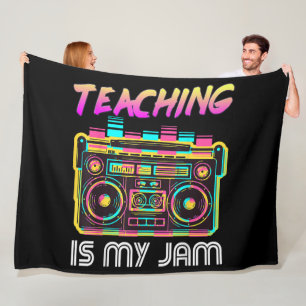 Couverture Polaire Retour à l'école Rétro Enseigner est mon truc 80s