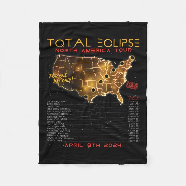 Couverture Polaire Retour) Total Solar Eclipse 2024 North America Tou (Devant)