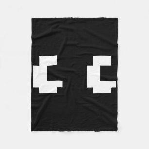 Couverture Polaire Retro Arcade Game Ghost Eyes 80s Halloween Group C