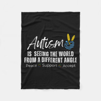 Couverture Polaire Retro Autism Different Angle Neurodiverse
