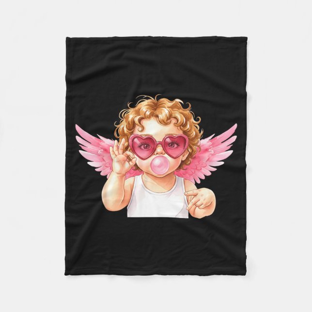 Couverture Polaire Retro Cud 67 Meme Bubblegum Funny Six Seven Valent (Devant)