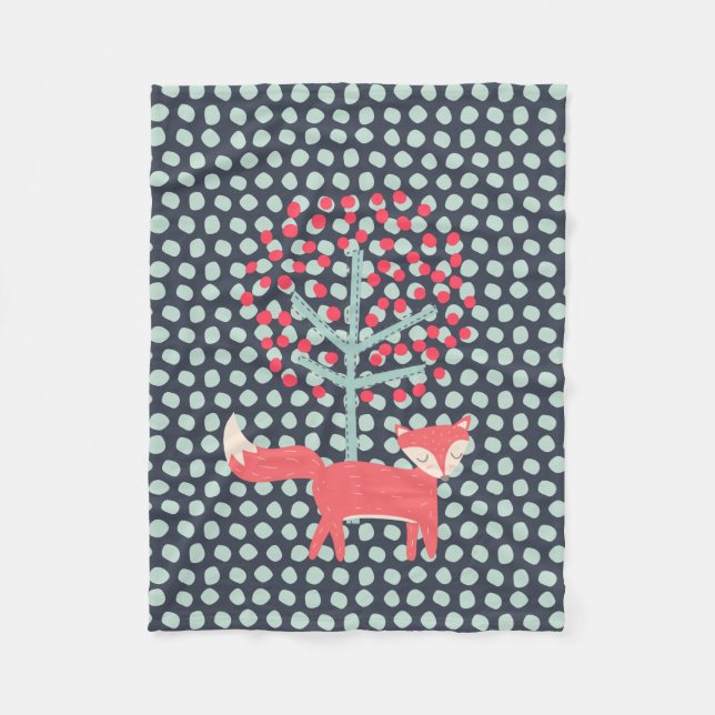 Couverture Polaire Rétro Fox (Devant)