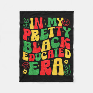 Couverture Polaire Retro Groovy In My Pretty Black Educated Era Black