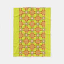 Retro / les années 70 Motif Chic Fleece Blanket