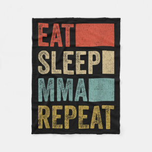 Couverture Polaire Rétro Manger Dormir MMA Répéter Vêtements MMA Drôl