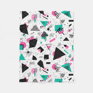Couverture Polaire Retro Memphis Geometric Pattern