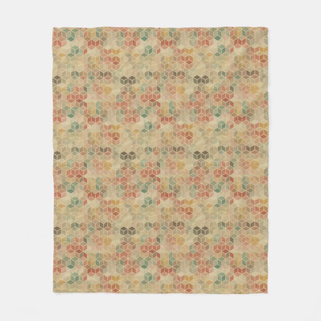 Couverture Polaire Rétro motif géométrique 5