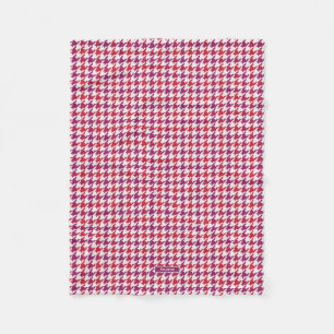 Couverture Polaire Rétro motif pourpre de plaid de pied-de-poule de