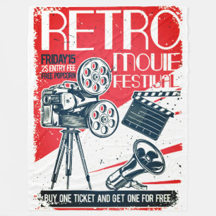 Couverture Polaire Retro Movie Festival