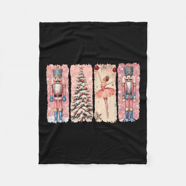 Couverture Polaire Retro Nutcracker Ballet Nk Christmas Xmas Vibes Wo (Devant)