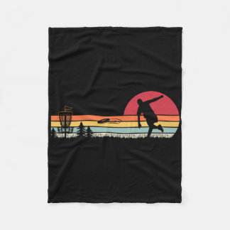 Couverture Polaire Retro Vintage Disc Golf _1 