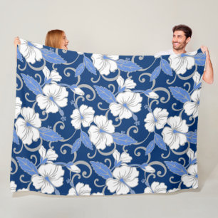 COUVERTURE POLAIRE RÊVE POLYNÉSIENNE (BLEU)