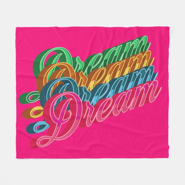 Couverture Polaire Rêve rose (Devant (Horizontal))