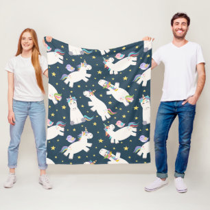 Couverture Polaire Rêves de Licorne
