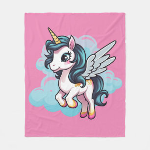 Couverture Polaire 🌈 "Rêves enchantés" Unicorn Fleece Blanket 🦄