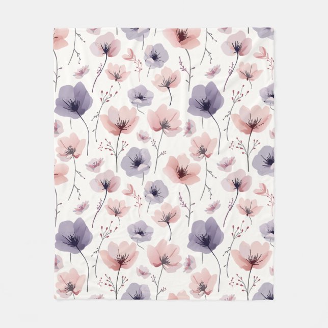 Couverture Polaire Rêves floraux (Devant)