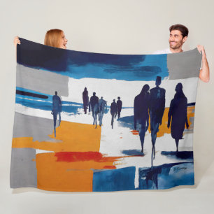 Couverture Polaire Rêveurs de l'après-tempête – Figures abstraites