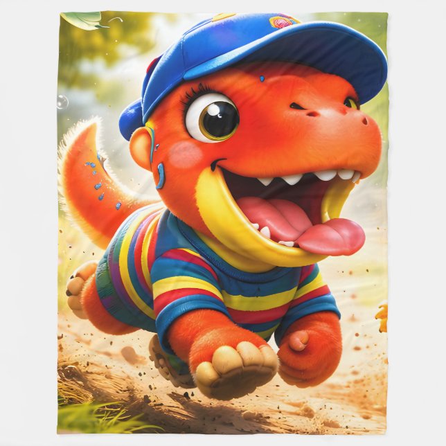 Couverture Polaire Rex, the dinosaur playtime adventure premium large (Devant)