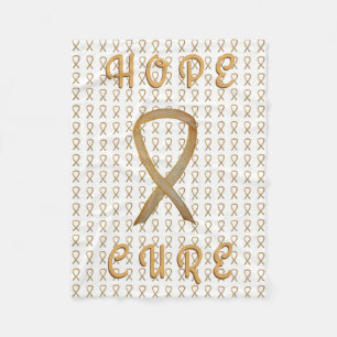 Couverture Polaire Ribbon de sensibilisation au cancer de l'enfant An