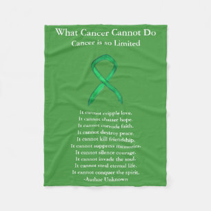 Couverture Polaire Ribbon Soft Chemo Blanche de sensibilisation au ca
