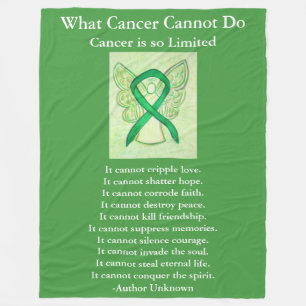Couverture Polaire Ribbon Soft Chemo Blanche de sensibilisation au ca