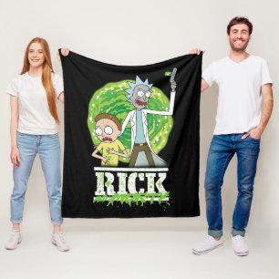 Couverture Polaire RICK ET MORTY™ Éclaboussure verte