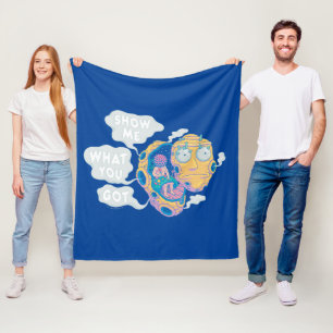 COUVERTURE POLAIRE RICK ET MORTY™ MONTREZ-MOI CE QUE VOUS AVEZ OB
