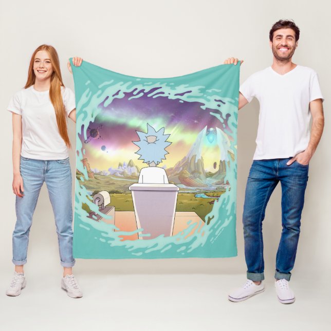 Couverture Polaire RICK ET MORTY™ | Rick's Private Place (En situation)