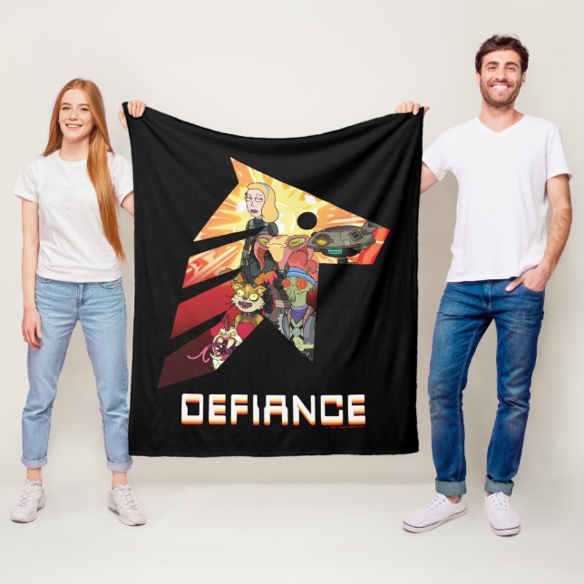 Couverture Polaire RICK ET MORTY™ | Space Beth Defiance Crew (En situation)