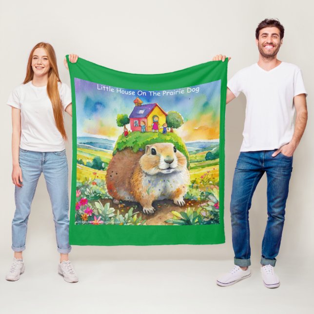 Couverture Polaire Rick London Prairie Dog Life Comique (En situation)