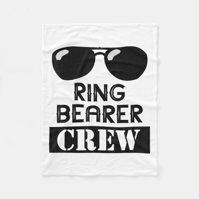 Couverture Polaire Ring Bearer Crew Ring Wedding Party Sungl Security (Devant)