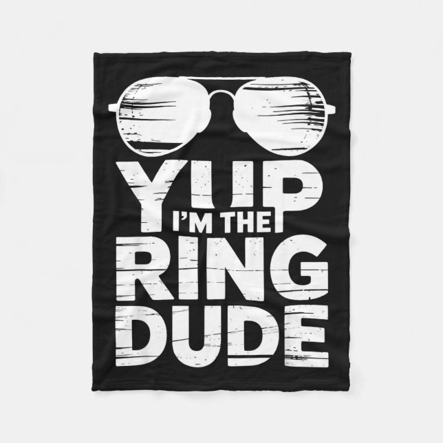 Couverture Polaire Ring Security Wedding Party Funny Ring Bearer  (Devant)