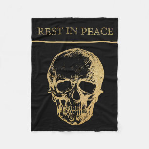 Couverture Polaire RIP   Crâne  