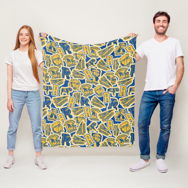 Couverture Polaire Riverdale Football et Cheval Motif (En situation)
