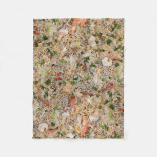 Couverture Polaire Riz frit avec la crevette