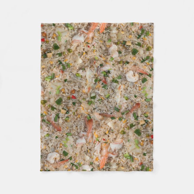 Couverture Polaire Riz frit avec la crevette (Devant)