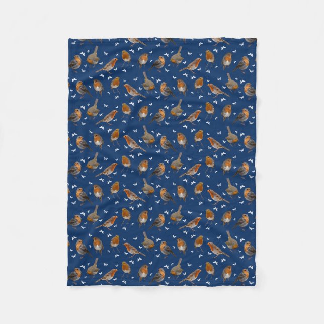 Couverture Polaire Robin Party Fleece Blanket (Navy) (Devant)
