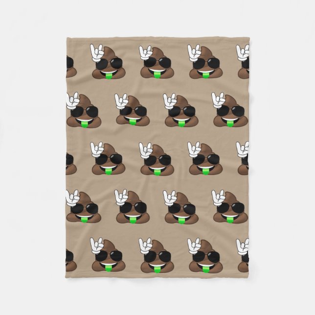 Couverture Polaire Roche sur la dunette d'Emoji (Devant)